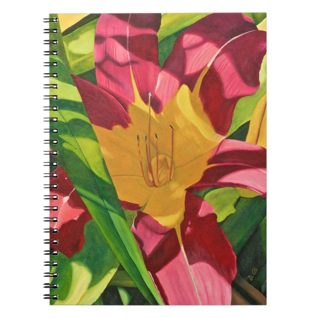 Cuaderno Espiral floral de Tiger Lily (Frente)