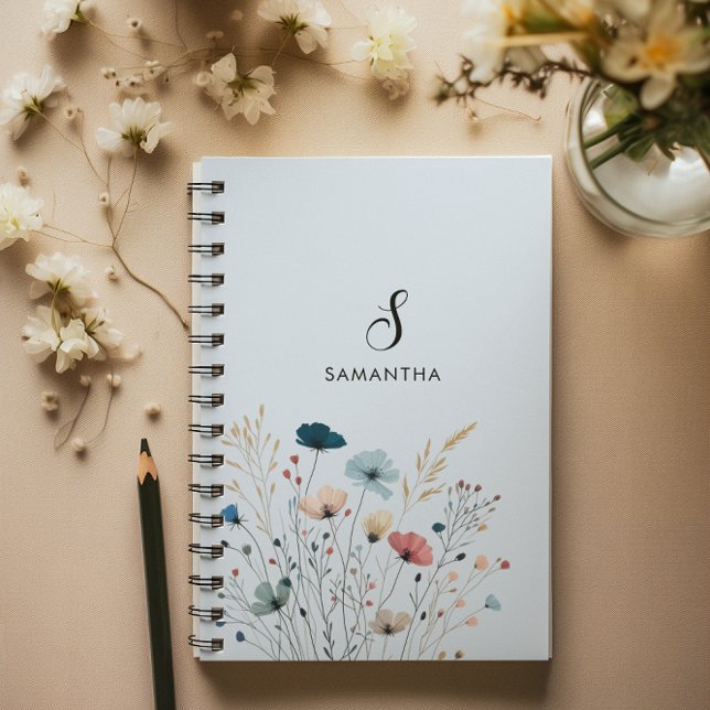 Cuaderno Espiral floral silvestre (Subido por el creador)