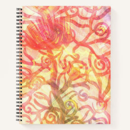 Cuaderno Espiral floreciente