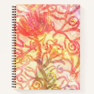 Cuaderno Espiral floreciente