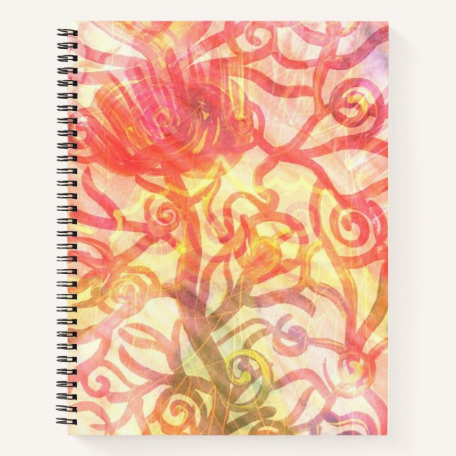 Cuaderno Espiral floreciente (Anverso)