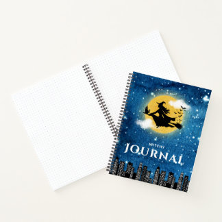 Cuaderno espiral forrado de luz lunar mágica