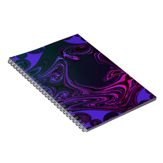 Cuaderno espiral fractal psicodélico (Lado Derecho)