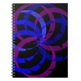 Cuaderno espiral geométrico de mezcla de bayas