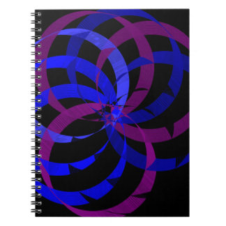 Cuaderno espiral geométrico de mezcla de bayas