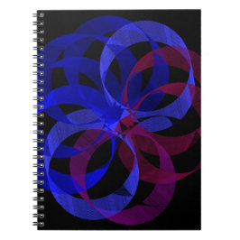 Cuaderno espiral geométrico en forma de 8