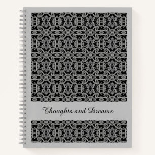 Cuaderno espiral GÓTICO 22x28 cm / Gris