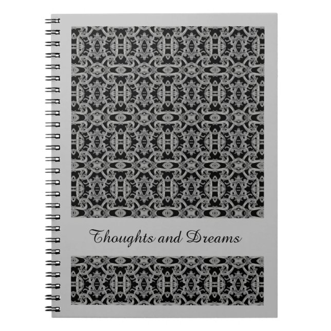 Cuaderno espiral GÓTICO 6,5x8,75 / Gris (Frente)