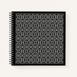 Cuaderno espiral GÓTICO 8,5x8,5 / Negro