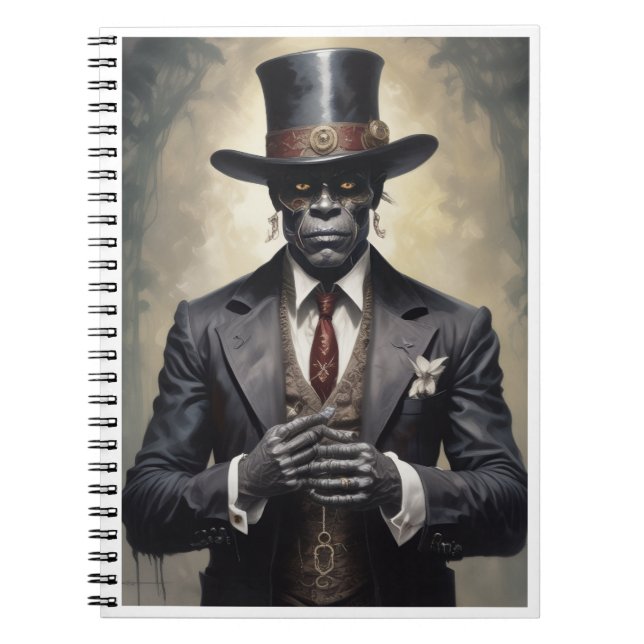 Cuaderno espiral gótico del Barón Samedi (Frente)