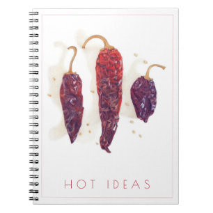 CUADERNO ESPIRAL "IDEAS CALIENTES" CHILE PICANTE