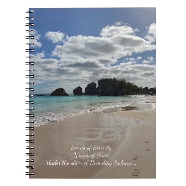 Cuaderno Espiral Inspiradora de playa (Frente)