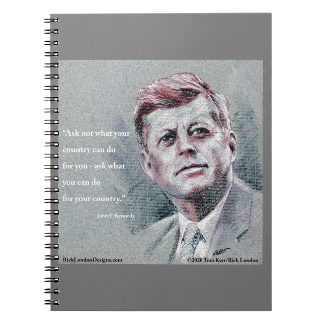Cuaderno Espiral JFK y presupuesto (Frente)