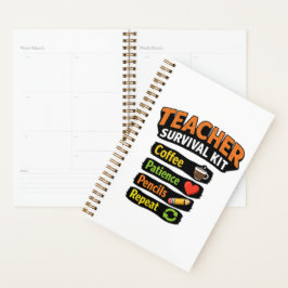 Cuaderno espiral Kit de supervivencia para maestro