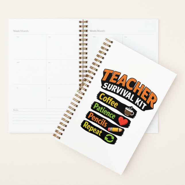 Cuaderno espiral Kit de supervivencia para maestro (Demostración)