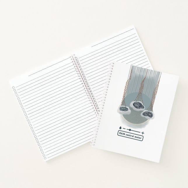 cuaderno espiral medidor de control de lluvia obje (Interior)