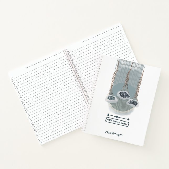 cuaderno espiral medidor de control de lluvia obje (Interior)