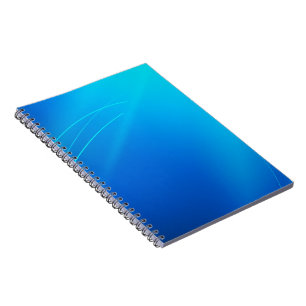Cuaderno espiral minimalista azul de lujo