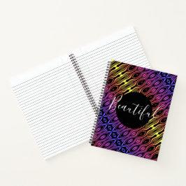 Cuaderno espiral multicolor personalizado