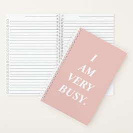 Cuaderno espiral muy ocupado
