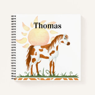Cuaderno Espiral nativa estadounidense personalizada para n
