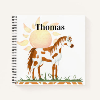 Cuaderno Espiral nativa estadounidense personalizada para n