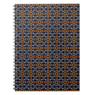 Cuaderno espiral ornamental retro