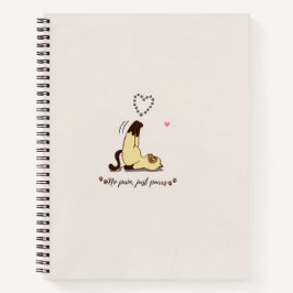 Cuaderno espiral para amantes de gatos adorables