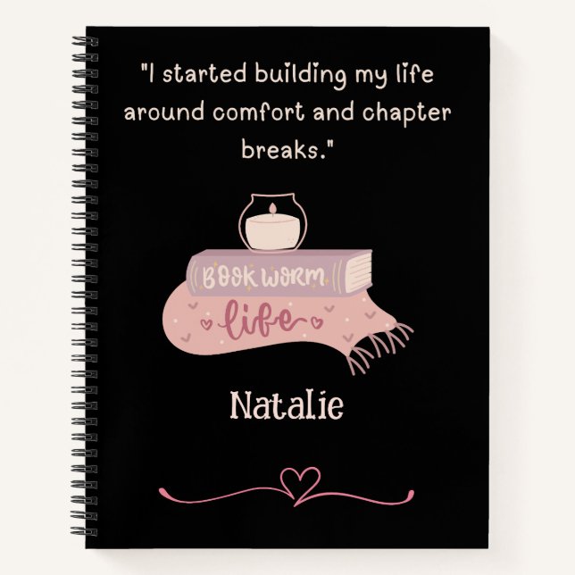 Cuaderno espiral para amantes de la lectura (Anverso)