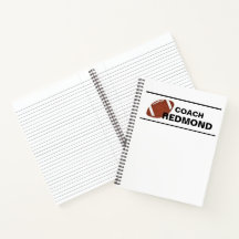 Cuaderno espiral para entrenador de fútbol