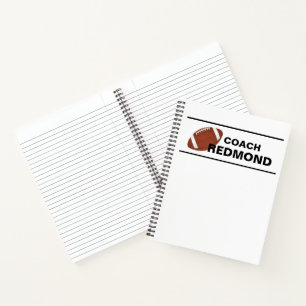 Cuaderno espiral para entrenador de fútbol