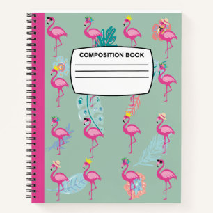 Cuaderno Espiral para portátiles de composición de flamenco