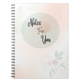 Cuaderno espiral pastel amarillento "Notas para ti