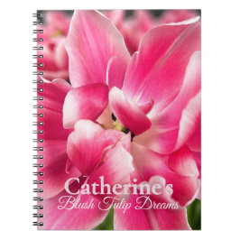Cuaderno espiral personalizado Blush Tulip Dreams