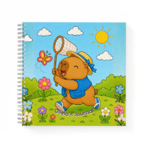 Cuaderno espiral personalizado con nombre de capib