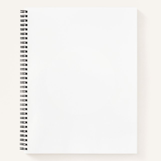 Cuaderno espiral personalizado de 8,5" x 11" (Anverso)