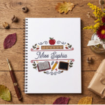 Cuaderno espiral personalizado de agradecimiento a