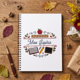 Cuaderno espiral personalizado de agradecimiento a