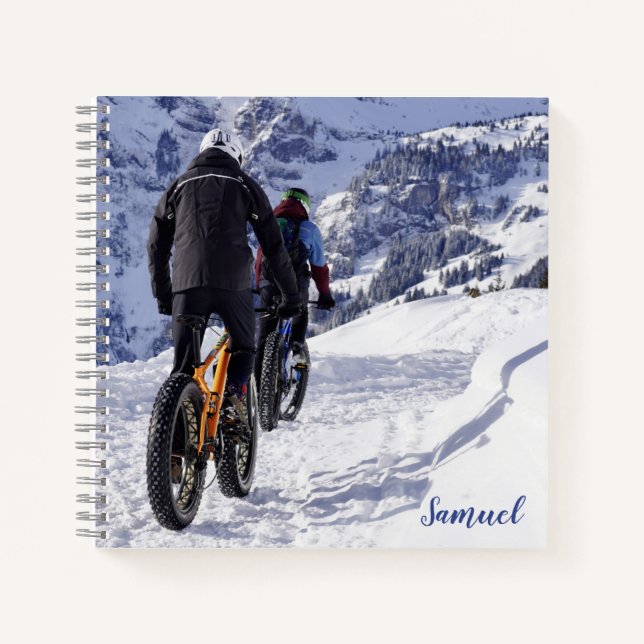 Cuaderno espiral personalizado de bicicleta de mon (Anverso)