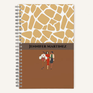 Cuaderno espiral personalizado de dos tonos elegan