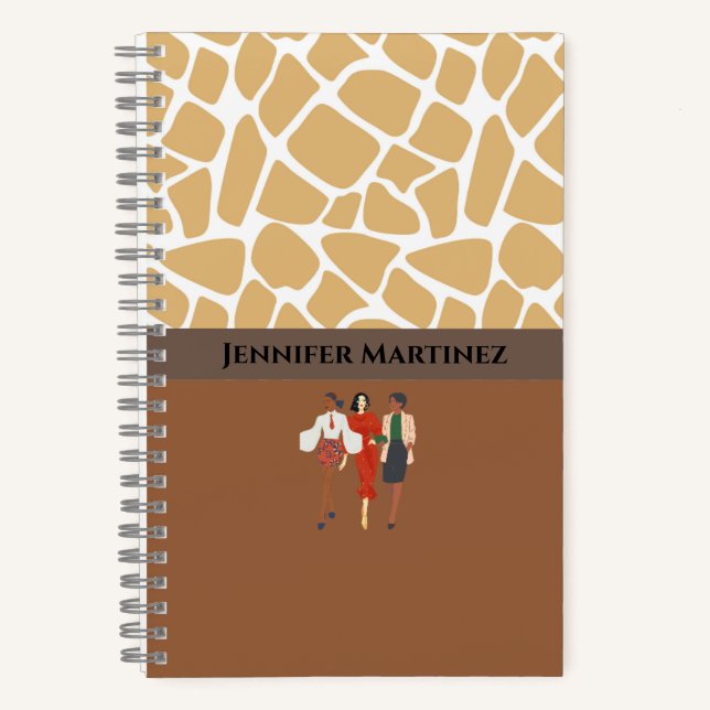 Cuaderno espiral personalizado de dos tonos elegan (Anverso)