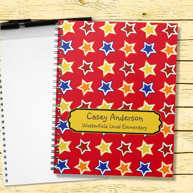 Cuaderno espiral personalizado de estrellas colori (Subido por el creador)