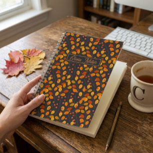 Cuaderno Espiral Personalizado de Hojas Botánicas
