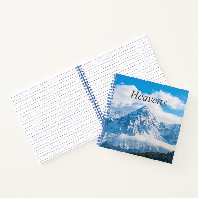 Cuaderno espiral personalizado de imagen de cielo  (Interior)