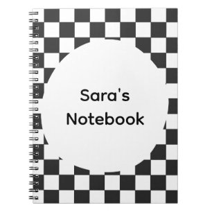 Cuaderno espiral personalizado de tablero de ajedr