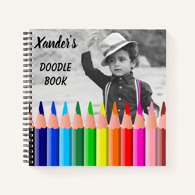 Cuaderno espiral personalizado divertido para niño (Anverso)