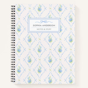 Cuaderno Espiral Personalizado Grandmillennial Flo