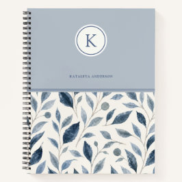 Cuaderno Espiral Personalizado Hoja Azul