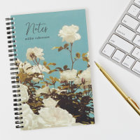 Cuaderno espiral personalizado jardín floral de ro