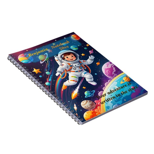 Cuaderno Espiral Personalizado para Niños – Tema E (Lado Derecho)